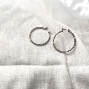 Gold hoop earrings